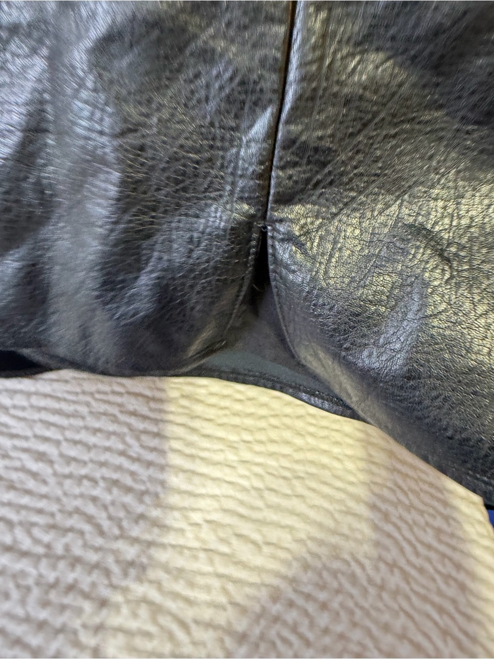 Old Navy Black Faux Leather Skirt - Picture 2 of 5